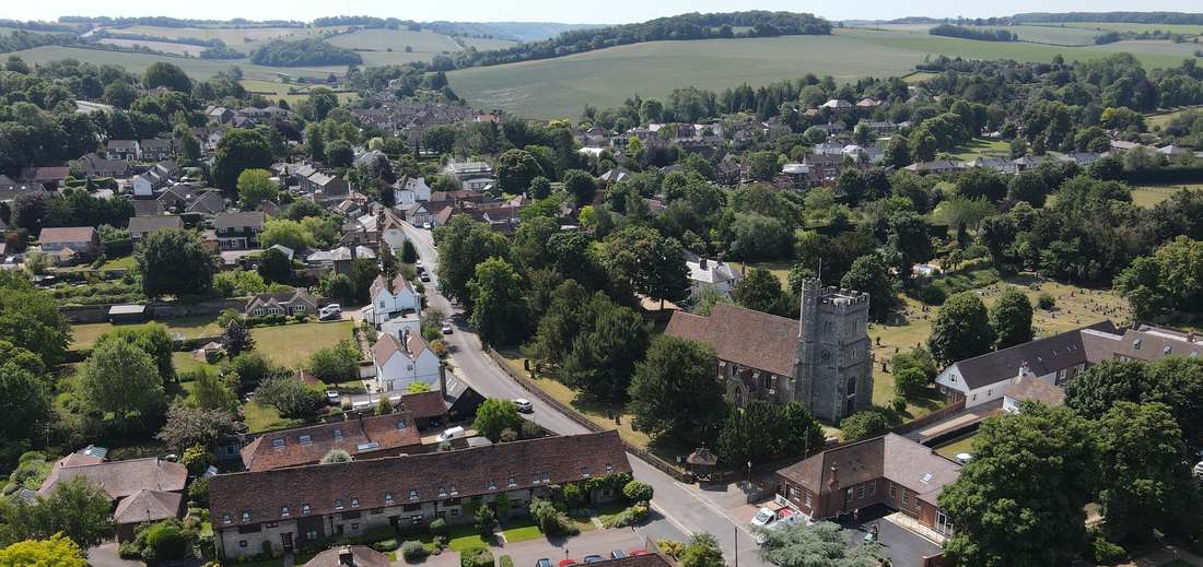 farningnham_and_st_peter___paul_church_from_the_air